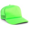 Lids Blank Basic Foam Trucker Adjustable Snapback Hat, Neon Green/