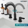 gotonovo 8 Inch Widespread Bathroom Faucet 3 Hole Bathroom Sink