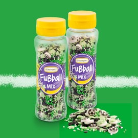 Günthart EM 2024 Football Mix Sprinkles 115 g Set of 2, Football Sprinkles for Baking Cupcakes and Muffins, Baking Decorations Ideal for European Championship Parties, Birthdays, Christenings or