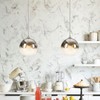 Modern Battery Operated Pendant Light,Battery Ceiling Light with Rechargeable Bulbs