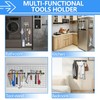 3-H Magnetic Broom Holder Wall Mounted 2 Pack, Strong Magnetic