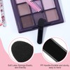 50pcs Eyeshadow Applicators Black Double-side Eye Shadow Brushes Short Sponge