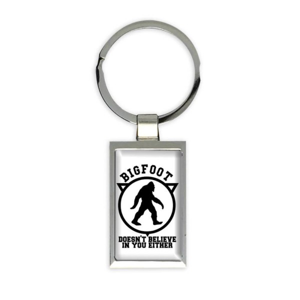 Bigfoot : Gift Keychain Alaska Believe in You Yeti Funny