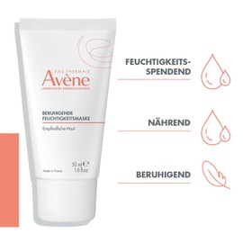AVÈNE Les Essentiels - Soothing Moisturising Mask - Nourishes & Strengthens the Skin Barrier - With Thermal Water, Nourishing & Moisturising Components - Dry, Sensitive Skin - 50 ml