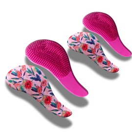 Hair Detangler Brush Hair Detangler Brush Soft Bristle Hair Brush Travel Hair Brush Gift (Bundle 2 Small & Large Brushes)