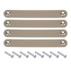 sourcing map 4 Pcs Leather Drawer Pulls, Kitchen and Wardrobe