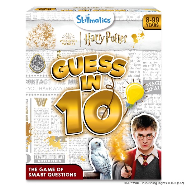 Skillmatics Card Game - Guess in 10 Harry Potter, Perfect for Boys, Girls, Kids, Families, Teens & Adults, Play with Wizards, Magic, Ron, Hermione, Dumbledore, Snape, Gifts for Ages 8, 9, 10 and Up
