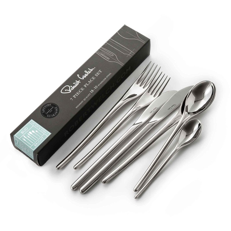Robert Welch Bud Bright, 7 Piece Cutlery Place Setting. Made