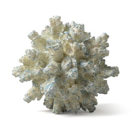 HAUCOZE Coral Figurine Statue Ocean Decoration Modern Sculpture Home Gifts Table Centerpiece Crafts Polyresin Arts Ornament Blue 7.1inch