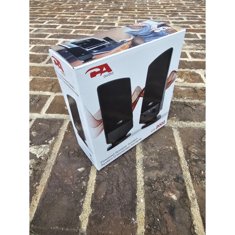 Cyber Acoustics CA-2002 multimedia desktop computer speakers