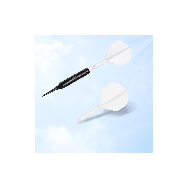CyeeLife 6pcs Molded Dart Flights and Shafts,one Piece Integrated Accessory
