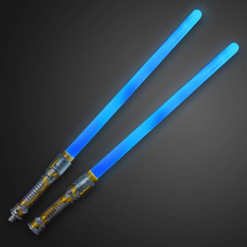 FlashingBlinkyLights Double-Sided LED Light Up Sword Saber with Blue LED
