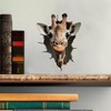Giraffe Decal - Wall Hole Sticker with 3D Effect