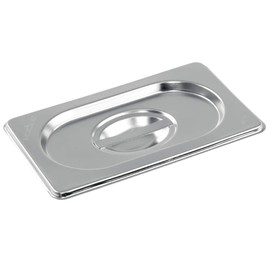 Vogue K997 Stainless Steel Lid With Centre Handle For 1/9 Gastronorm Pan