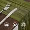 Cheesecloth Table Runner Spring Sheer Crinkled Green Gauze Table Runners