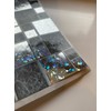 32 Glitter Silver Chrome Kitchen Bathroom Tile Stickers Transfers 15