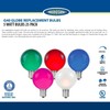 Novelty Lights 25 Pack G40 Purple Outdoor Globe Bulbs, Light
