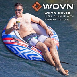 GoSports WOVN River Tubes with Premium Canvas Covers - Choose Your Style - Heavy Duty Floats for Rivers, Lakes, & Pools