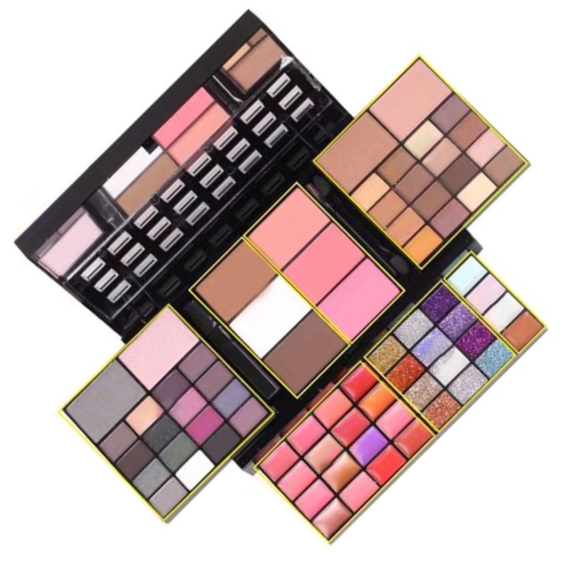 74 Colors Eye Shadow Kit Lip Gloss Eyeshadow Blusher High