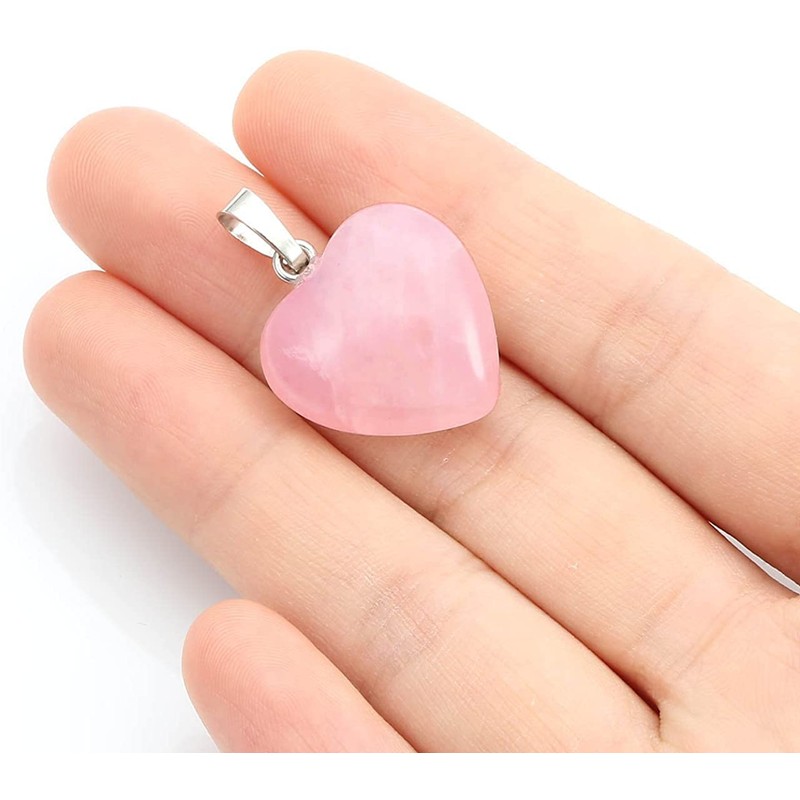 Rose Quartz Heart Pendant