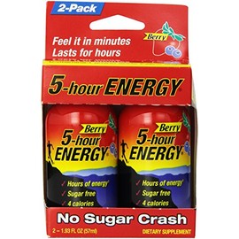 5-hour Energy, Berry Flavor, 2-ct, 1.93 fl oz