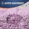 smiry Microfiber U-Shape Toilet Mat, Non-Slip Shaggy Soft Pedestal Mat