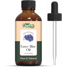 Organic Zing Tansy Blue (Tanacetum annuum) Oil |Pure & Natural Steam Distilled Essential Oil for Aroma, Diffusers, Skincare & Haircare - 30ml/1.01fl oz
