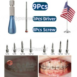 Unbranded Dental TAS Mini Micro Screw Orthodontic Anchorage Screws Handle Driver Implants