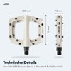 AARON Dirt MTB Plastic Pedals with Sealed Industrial Ball Bearings,