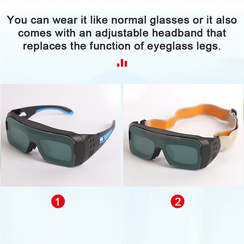 BHCASE Solar Auto Darkening Welding Glasses Safety Protective Welders Glasses