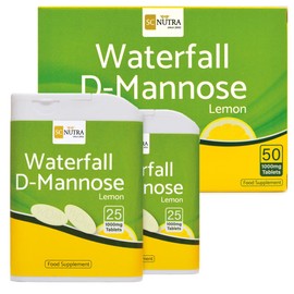Waterfall D-Mannose with Lemon | Birch D-Mannose blended with natural lemon juice | Natural Vitamin C content | 50 x 1000mg Chewables