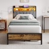 Welzona Twin Bed Frames, Metal Bed Frames with Charging Station,