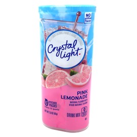 Crystal Light Pink Lemonade Drink Mix, 12-Quart 2.9-Ounce Canister (Pack Of 4)