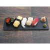 Slate Plate 30 cm Length Corner Slim [Rectangular Black Dinnerware Stone