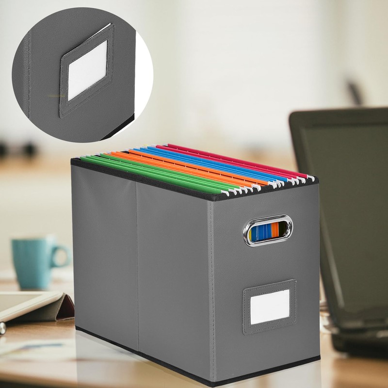 Umtiti A4-Size File Organizer Box（Folders not included. File Folder Storage,