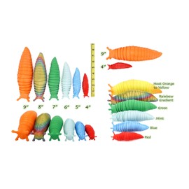 Fidget Slug and Bowl Articulating Flexible Stim Toy