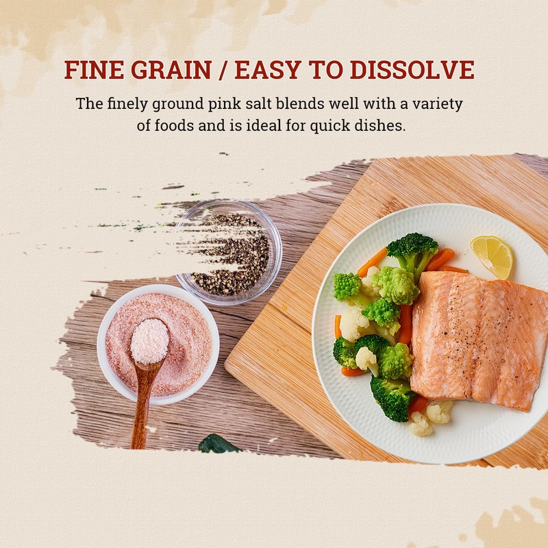 52USA Himalayan Pink Salt, Fine Grain 1 lb, Pink Himalayan