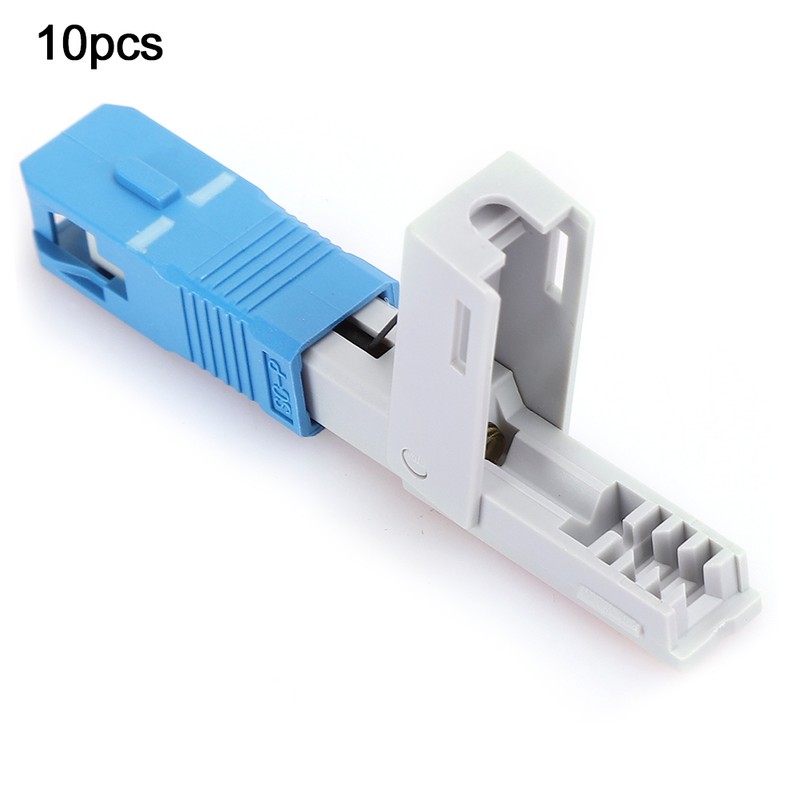 10Pcs Fiber Optic Quick Connector UPC FTTH SC/APC Embedded Fast