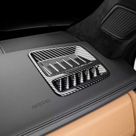 FUEISOF For Hyundai Santa Fe MX5 2024 ABS Air Nozzles Ventilation Frame Cover Carbon Fibre Pack of 2 (Carbon Fibre Black ABS)
