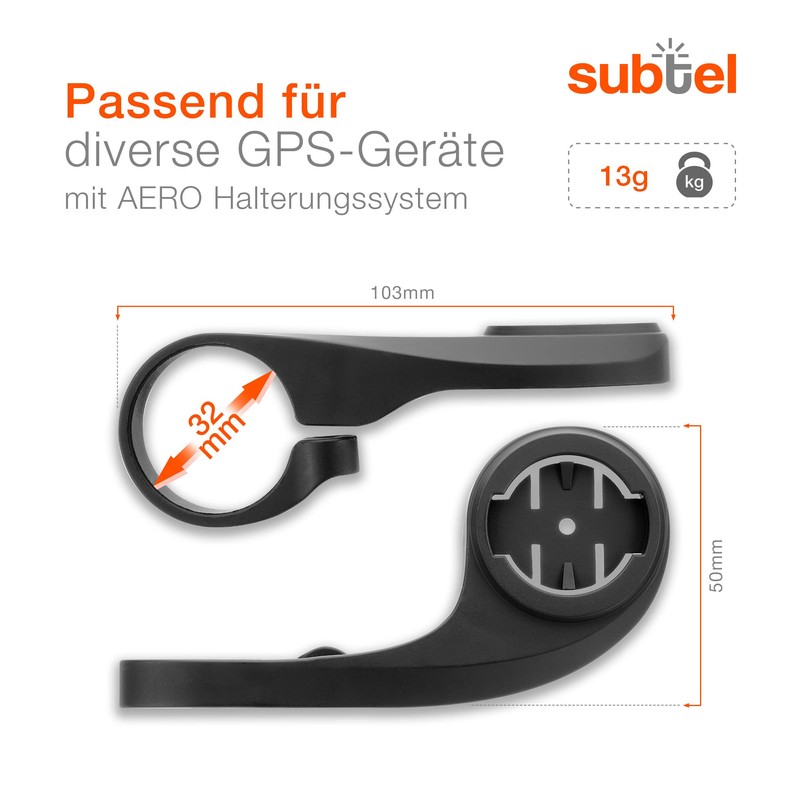 subtel® Bicycle Handlebar Mount for Sigma Sport ROX 12.0 ROX