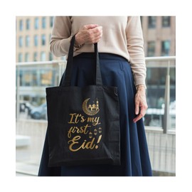 Hippowarehouse It's my first Eid Tote Shopping Gym Beach Bag 42cm x38cm,10 litres