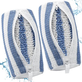 BoriYa Nikelon Shoe Wash Bag, Washing Machine, Pack of 2 Washing Bags, Shoes, 360° Cleaning, 2025 Upgrade Laundry Bag Shoes for Trainers, Shoe Wash Bag for Washing Machine with Lockable Zip