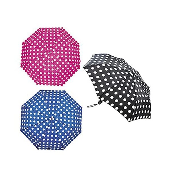 KAV Ladies Penny Spot Supermini Umbrella - Compact, Stylish, Automatic