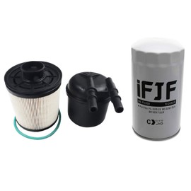 iFJF FD4615 Fuel Filter and FL2051S Oil Filter Replacement for 2011-2016 F250 F350 F450 F550 Super Duty 6.7L Powerstroke V8 Diesel Engine Replaces BC3Z-9N184-B BC3Z-6731-B