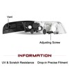 JSBOYAT Headlight Assembly Replacement w/Corner Lights 4pcs for 1998 to