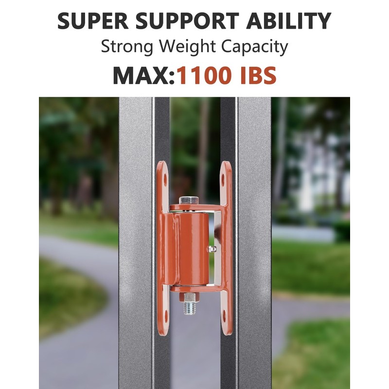 SPARKWHIZ Heavy Duty Gate Hinge, 7" Bolt onto Gate Hinge,