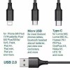 Unbranded 3 in 1 Fast USB Charging Cable Universal Multi