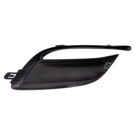 TRQ Front Left Fog Light Hole Cover Black Drivers Side Compatible with 2017-2018 Mazda 3 MA1038134 MA1038142