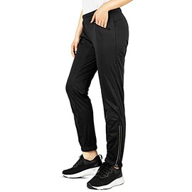 33,000ft Women's Cycling Pants Mountain Bike Waterproof Windproof Breathable Athletic Sweatpants for Hiking Multi Sports Black