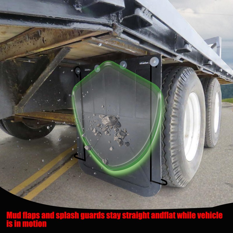 SHINJEW 24 Inch Mud Flap Anti Sail Bracket, 1 Pair